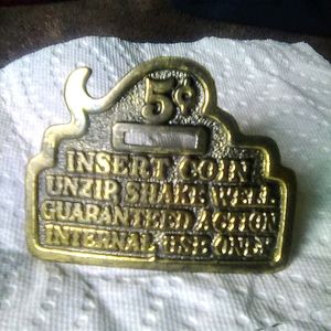 Vintage brass belt buckle